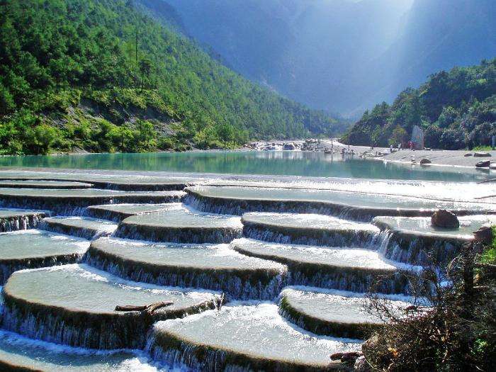 Чудо китайской природы: Террасы белой воды