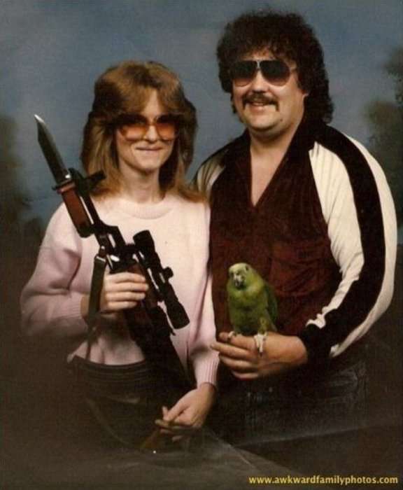 Странные семейные фото 80-х